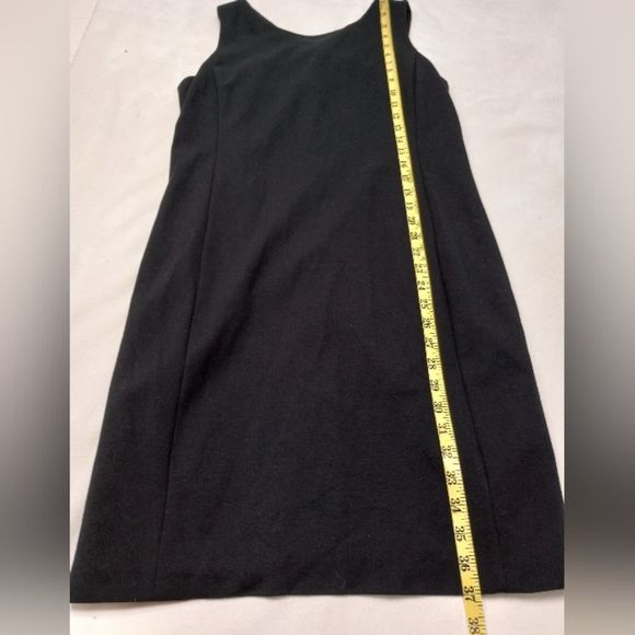 Eileen Fisher Black Sleeveless Viscose Blend Pull-on Dress, Size Medium - Picture 12 of 15